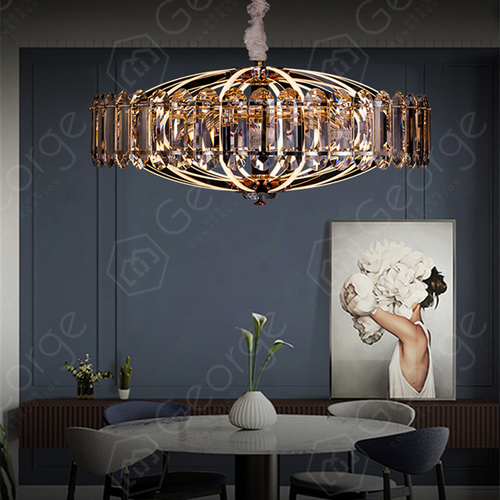 Nordic Light Luxury Crystal Lamps, Dining Room Crystal Chandeliers Modern
